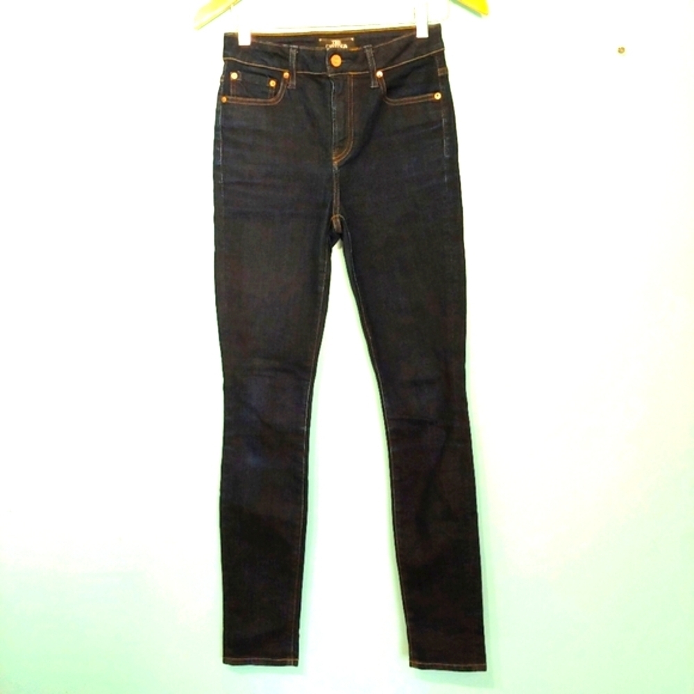 Aritzia The Castings High Rise Skinny Dark Wash Size 25